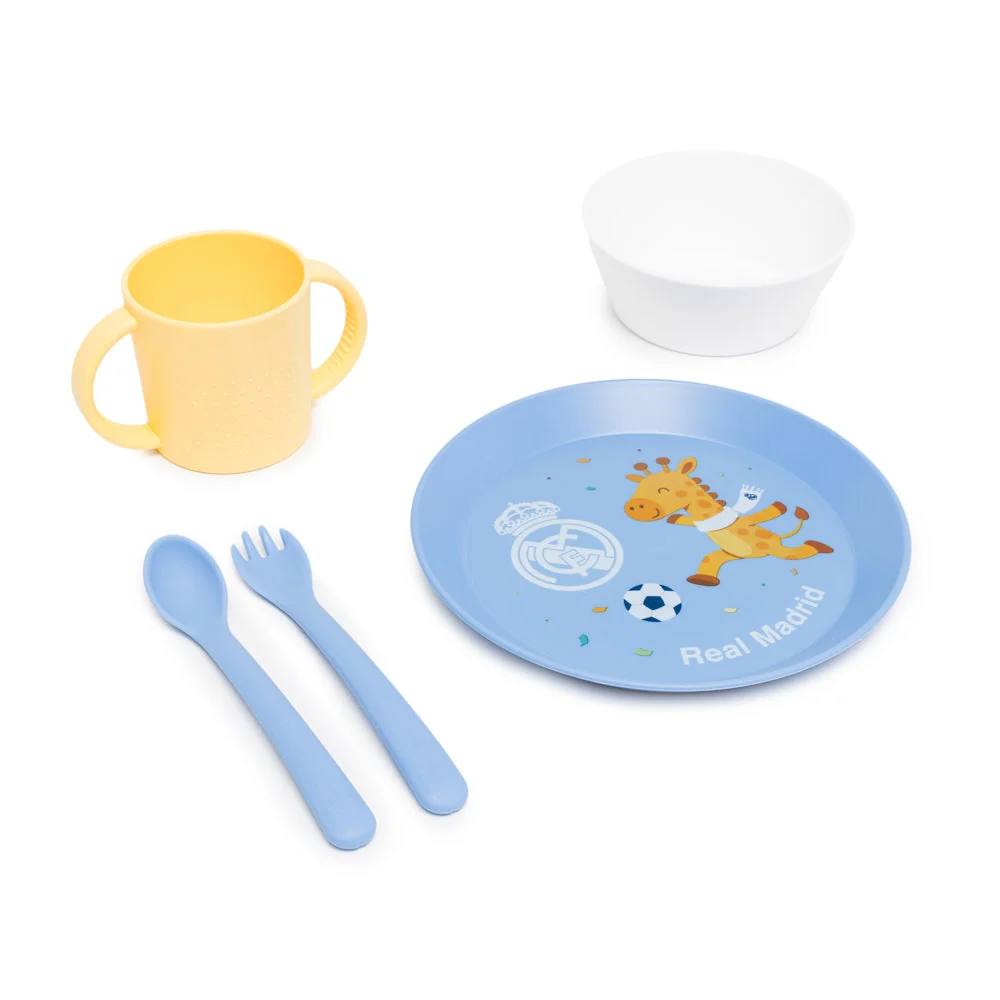 Real Madrid Kiddie Meal Set for Little Fans Ages 0-3
