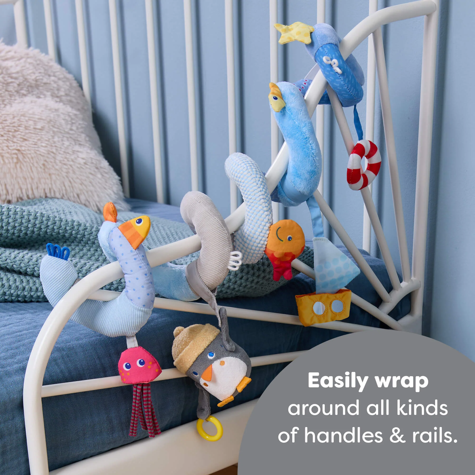 Penguin Activity Spiral Stroller & Car Seat Toy for Babies