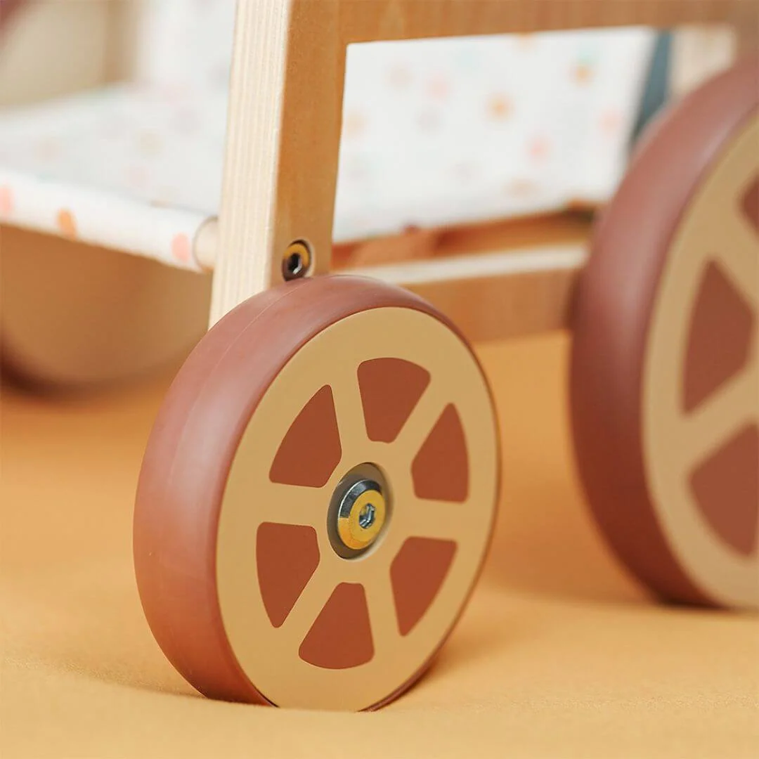 Miniland Wooden Doll Wheelchair for Dolls Up to 15 Inches
