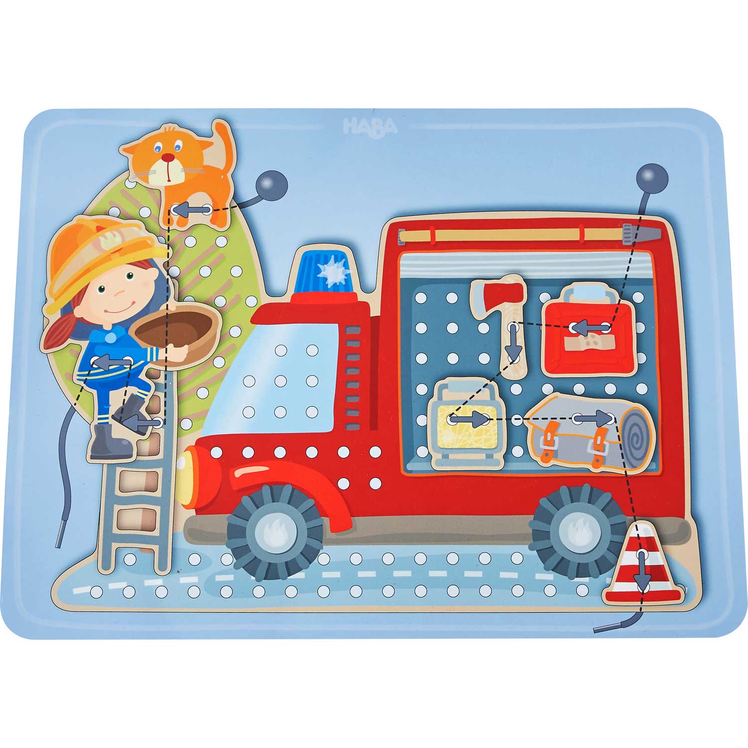 In Action! Threading & Lacing Game for Fire Brigade Fans