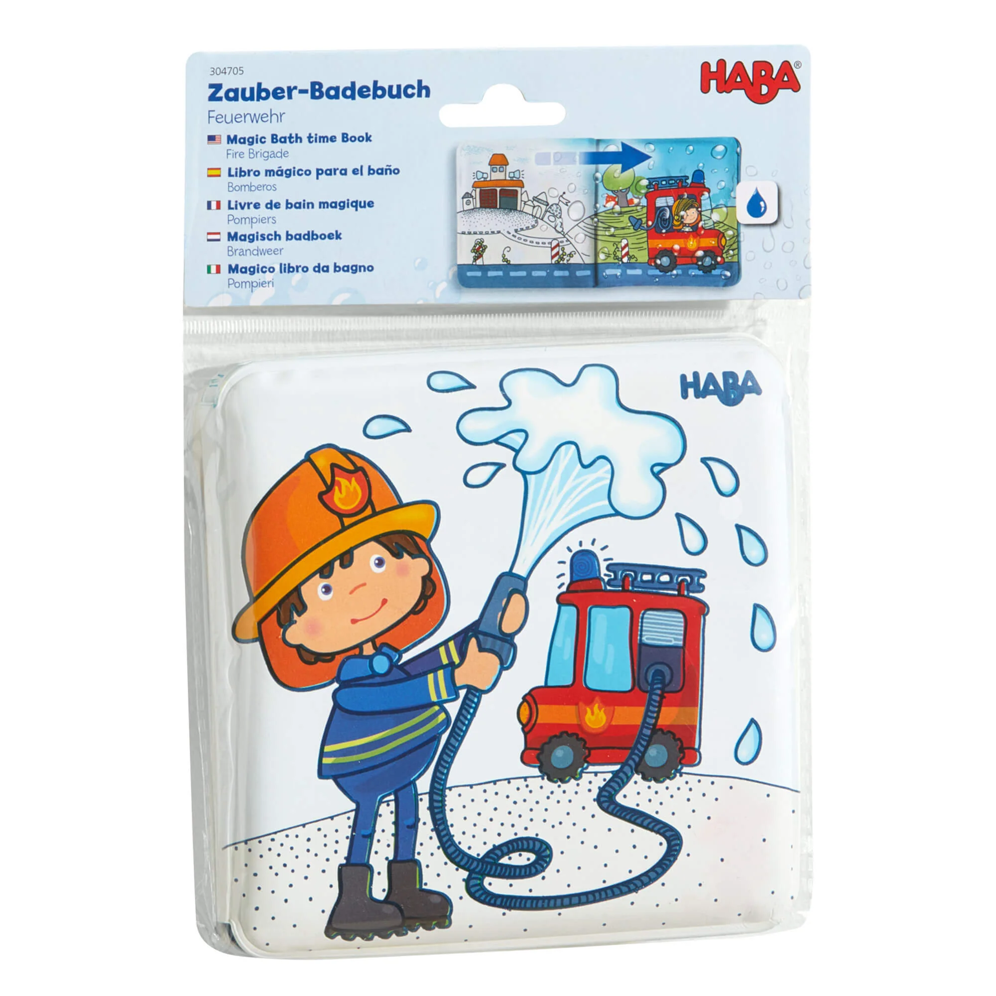 Fire Brigade Magic Color Changing Bath Book for Bathtub Play