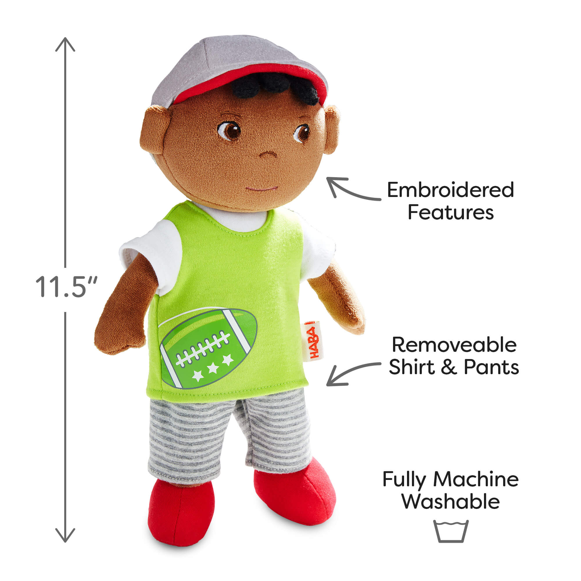 Snug Up Soft Doll Mason, 11.5-Inch Cotton Plush for Newborns