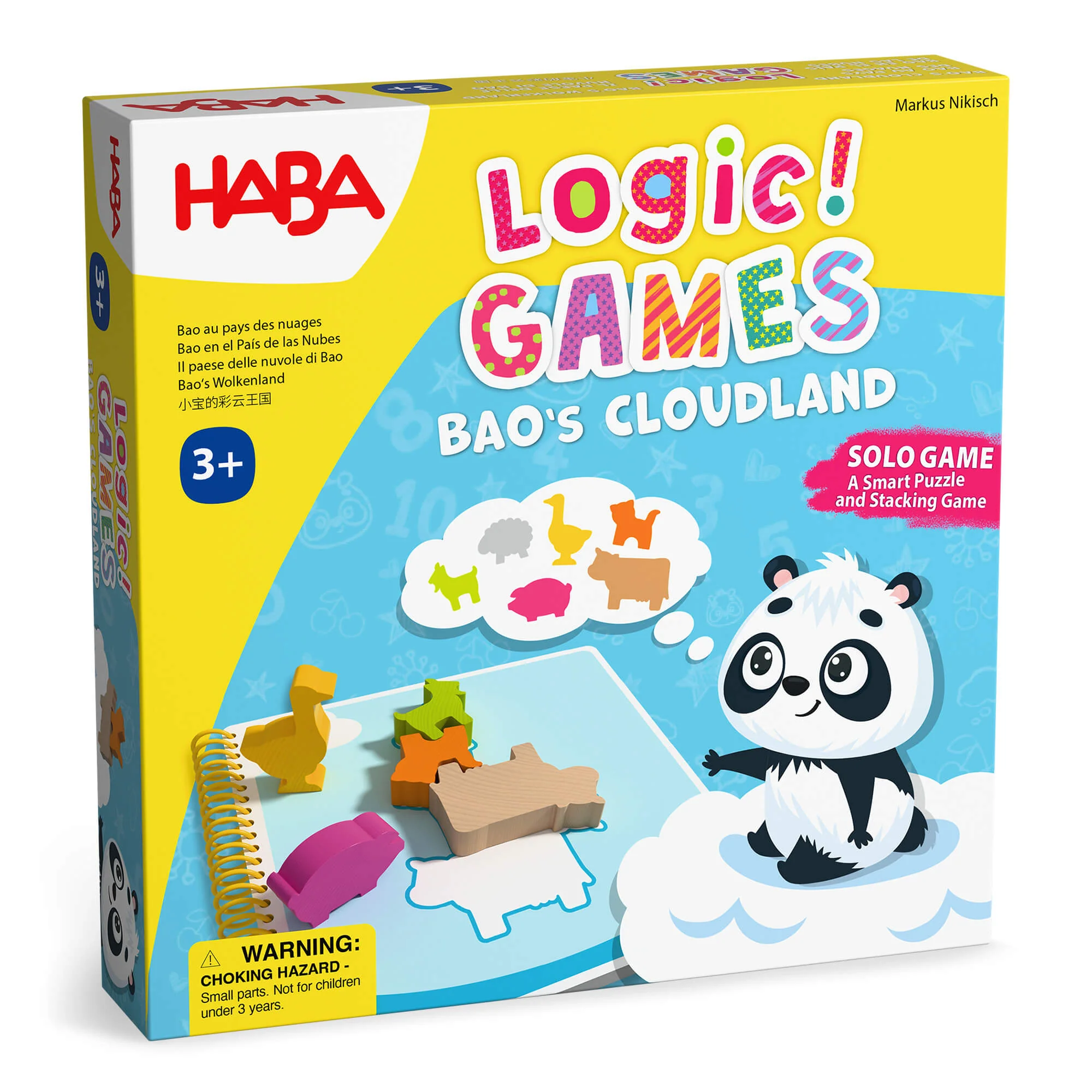 Logic GAMES Bao's Cloudland Wooden Puzzle and Stacking Game