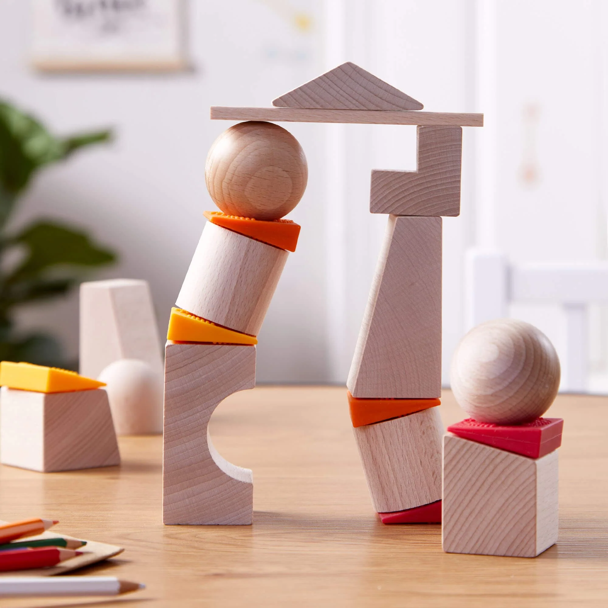 Teetering Towers Wooden Blocks 3D Balance Game