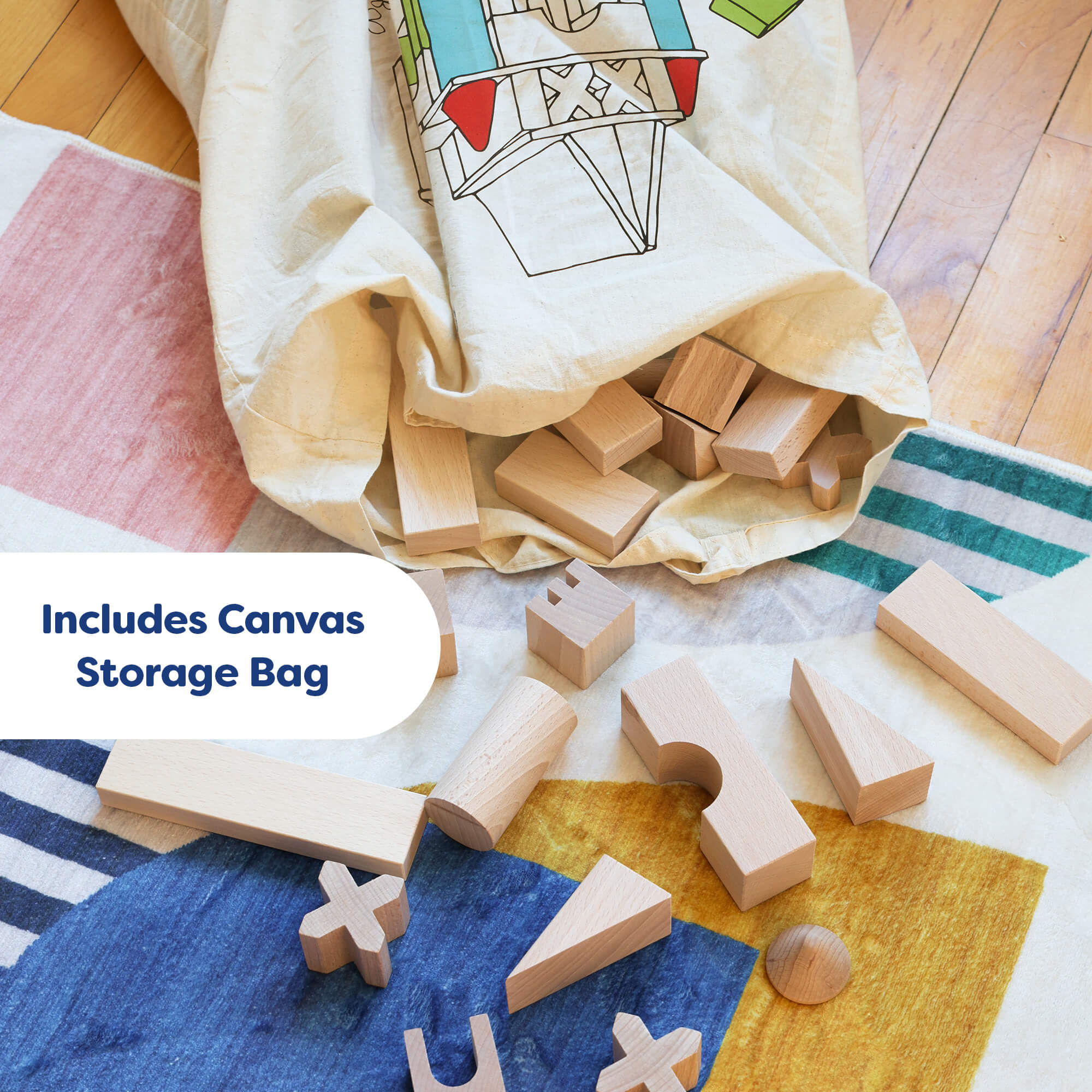 HABA Wooden Building Blocks 102 Piece Extra Large Starter Set for Toddlers