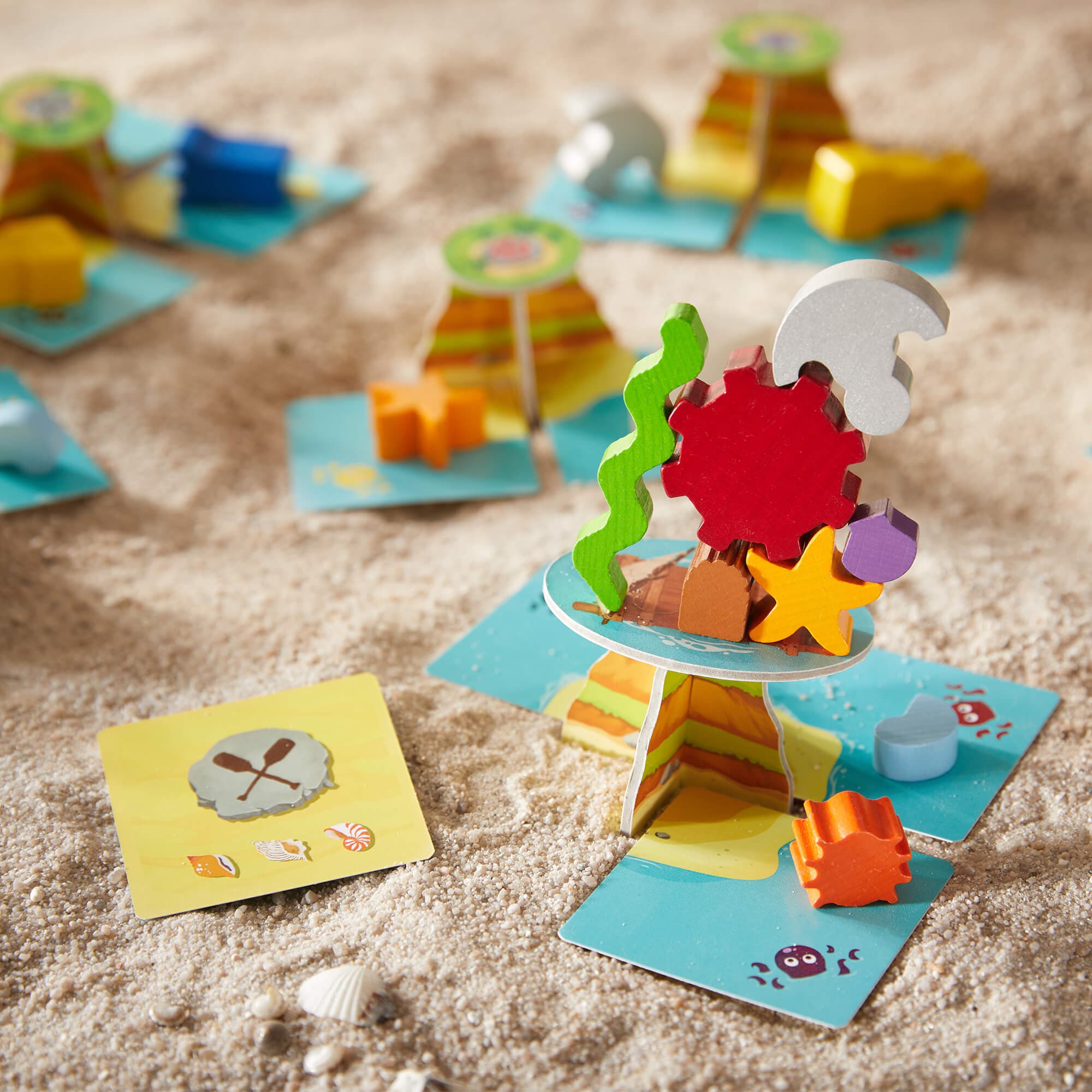 Flotsam Float Stacking Game for 2-5 Players Ages 6+