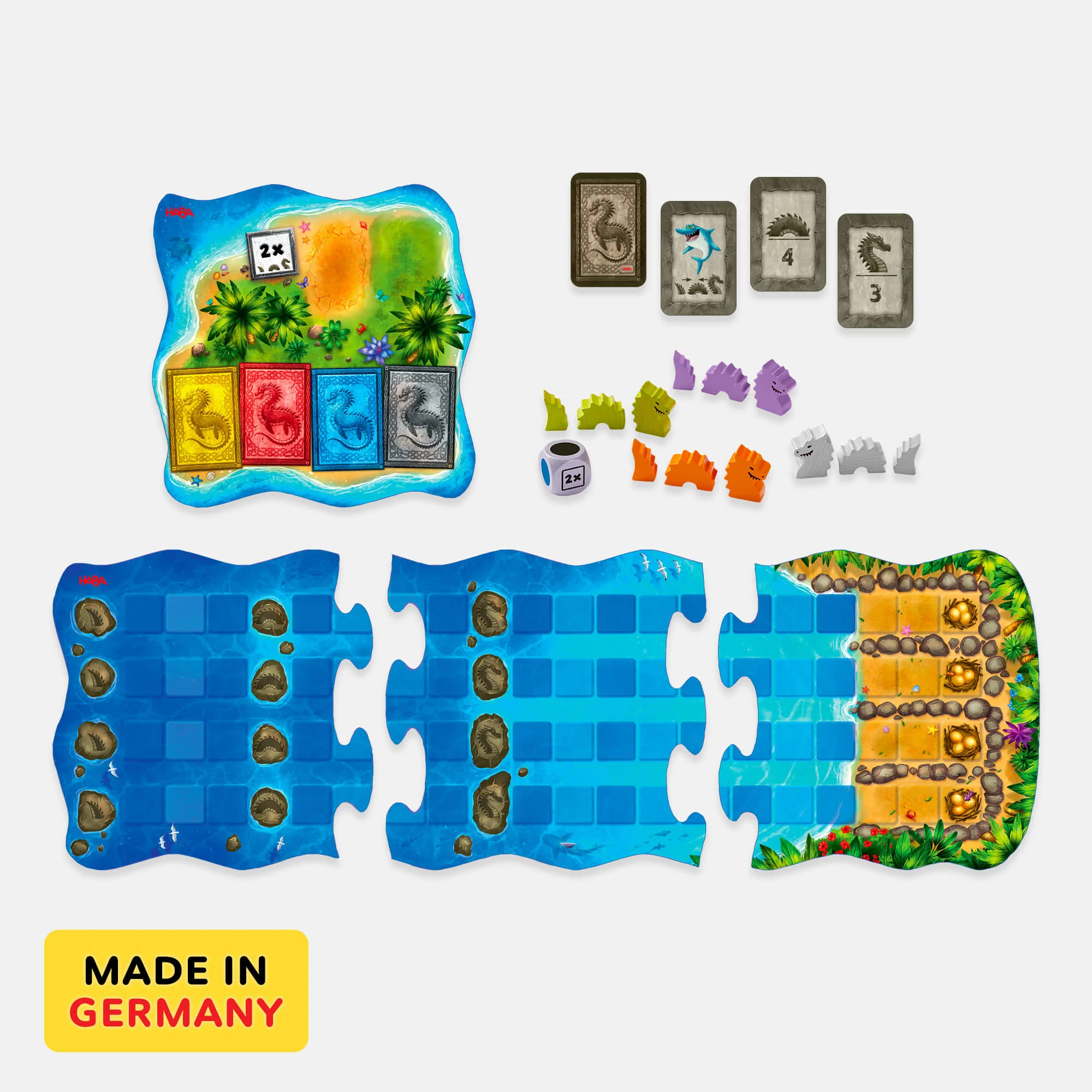Water Dragons Family Dice Race Board Game for Ages 5 and Up