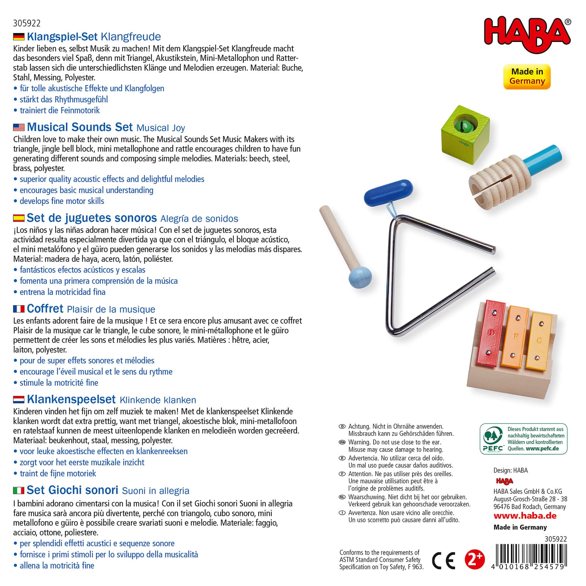 Musical Sounds, Musical Joy 5-Piece First Instrument Play Set