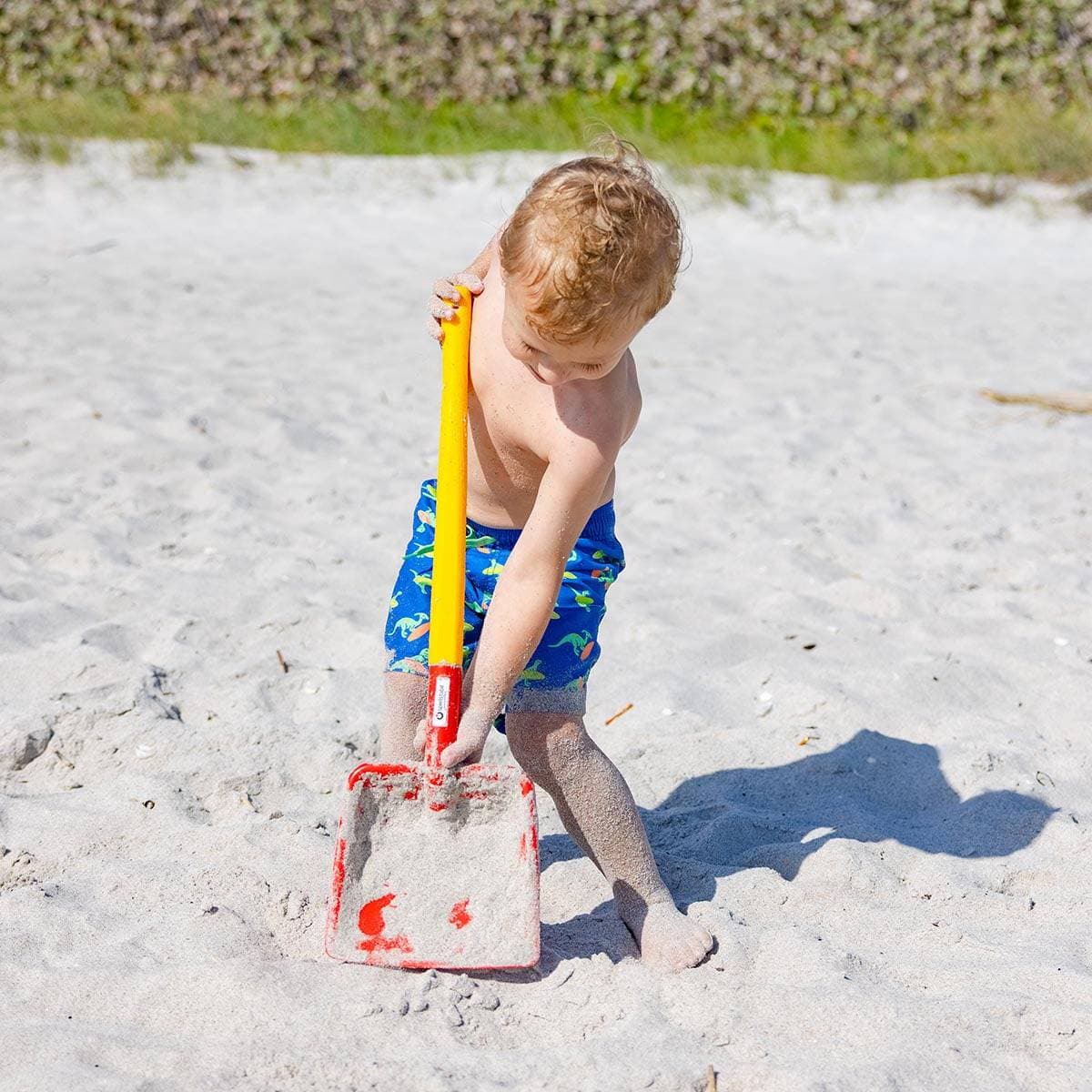 Spielstabil Children's Long Handled Flat Shovel for Sand, Snow and Garden