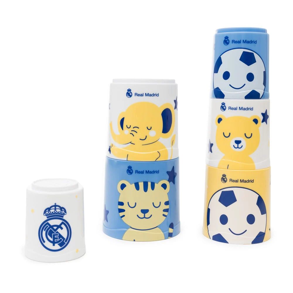 Real Madrid Stacking Cups for Babies and Toddlers 0-3