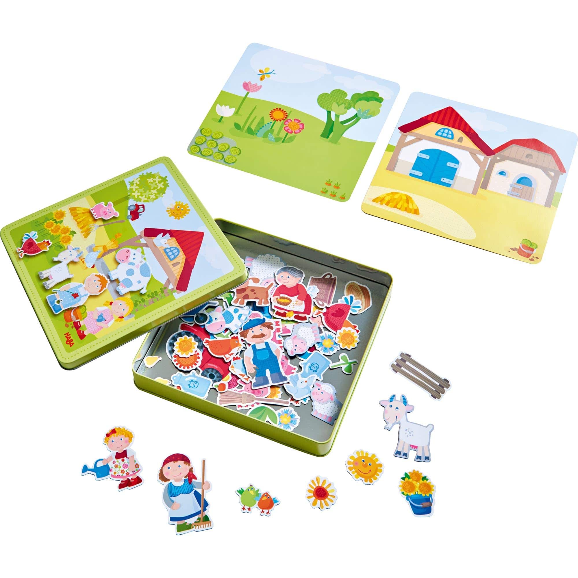 Peter and Pauline's Farm Magnetic Game with 4 Background Scenes