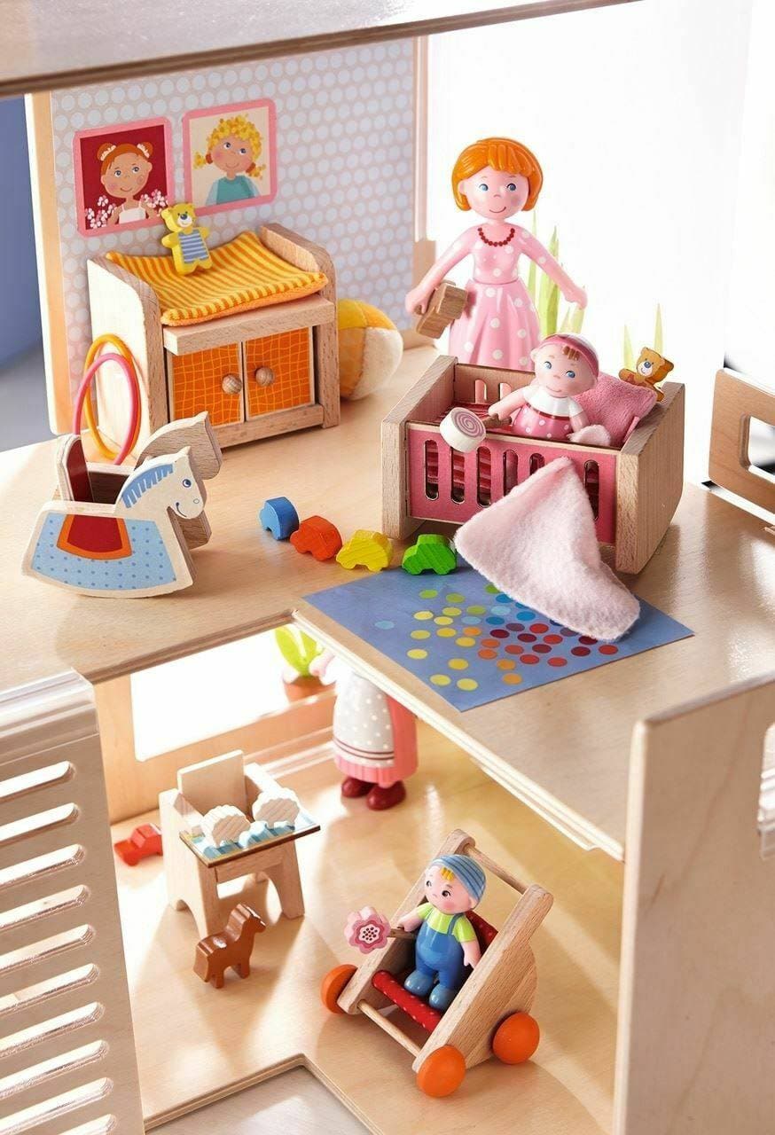 HABA Little Friends Mom Katrin Doll in Polka-Dot Dress