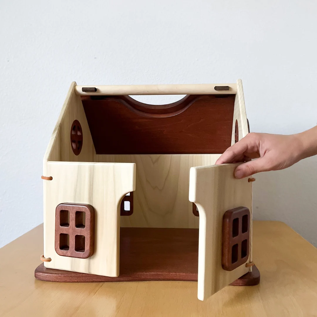 Thimbleberry Cottage Classic Wooden Dollhouse by Bella Luna Toys