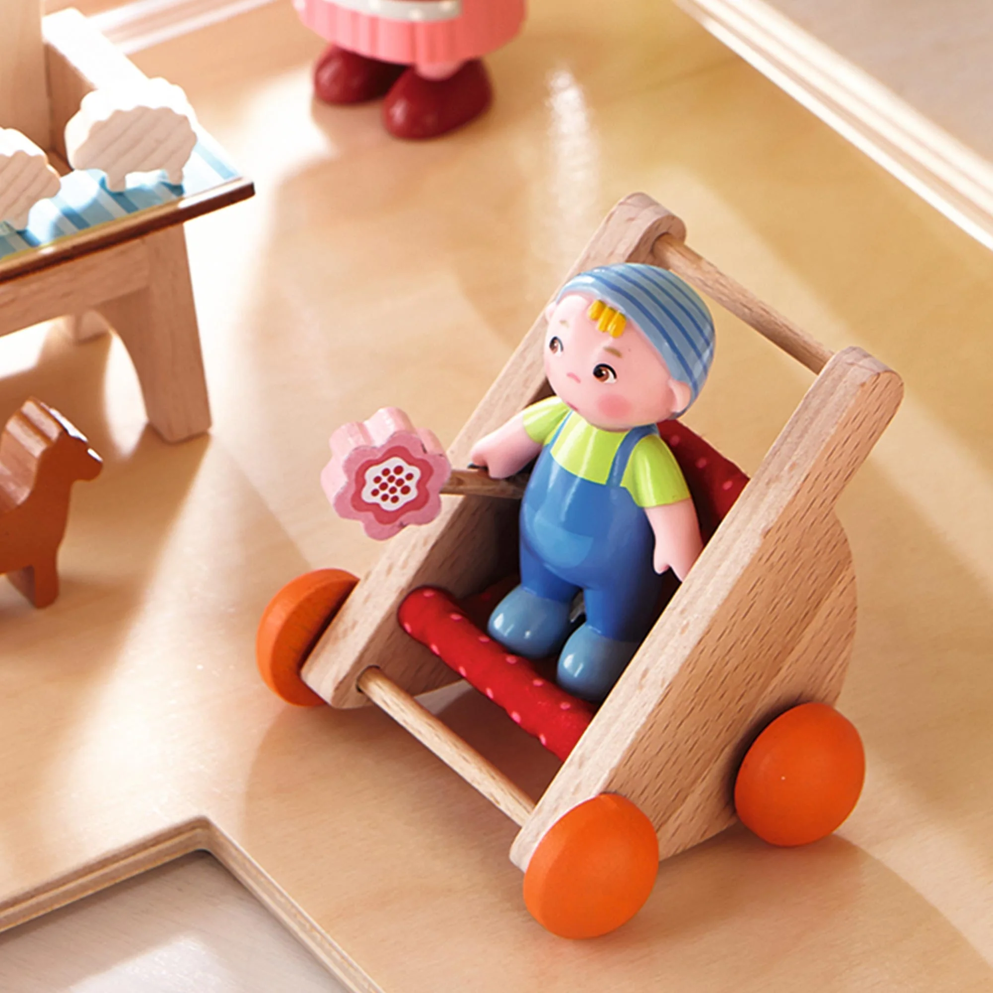 HABA Little Friends Baby Twins Marie and Max Bendy Dolls