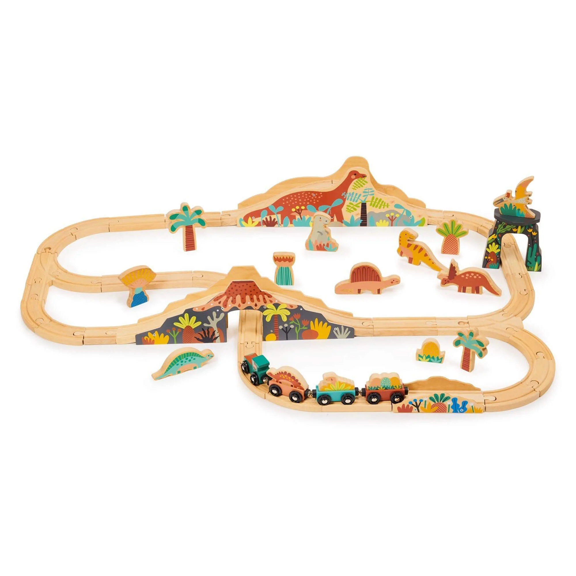 Lost World Dinosaur Railway Set by Mentari Toys