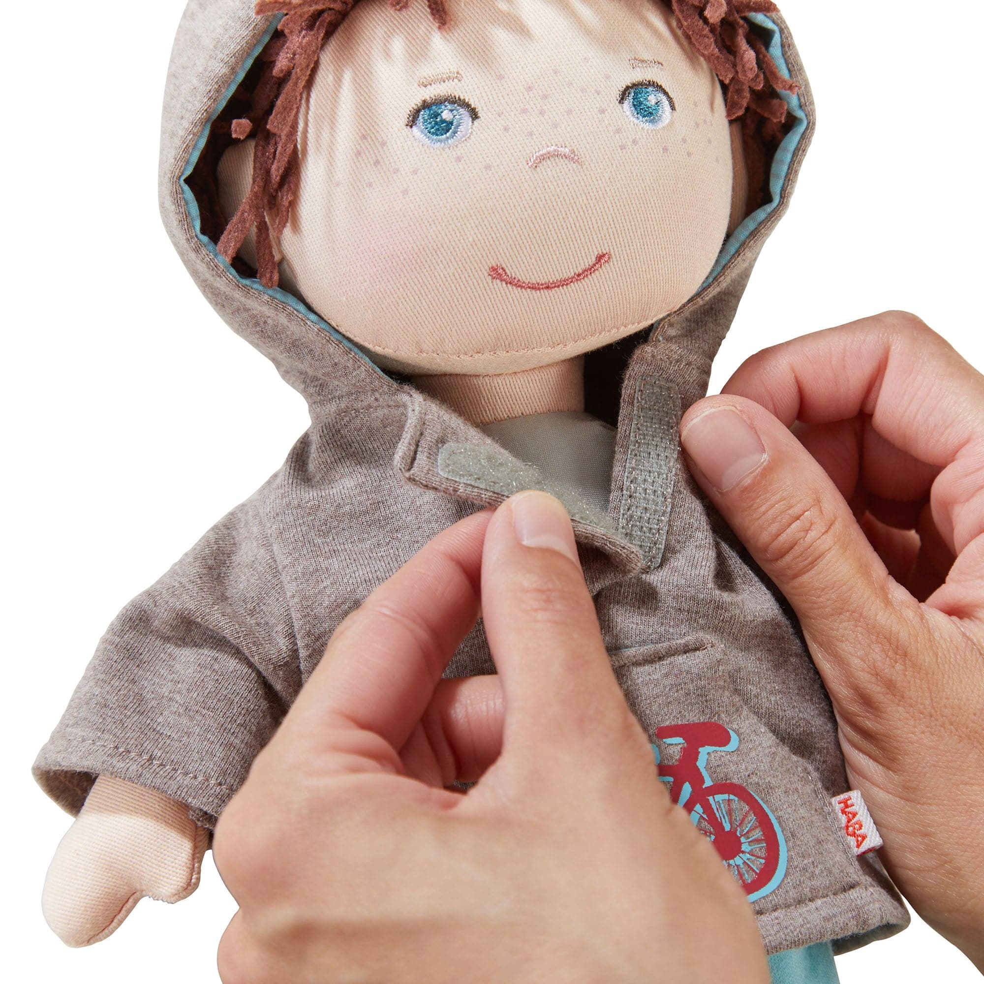 Doll Lian with Hoodie Soft Doll with Chenille Hair