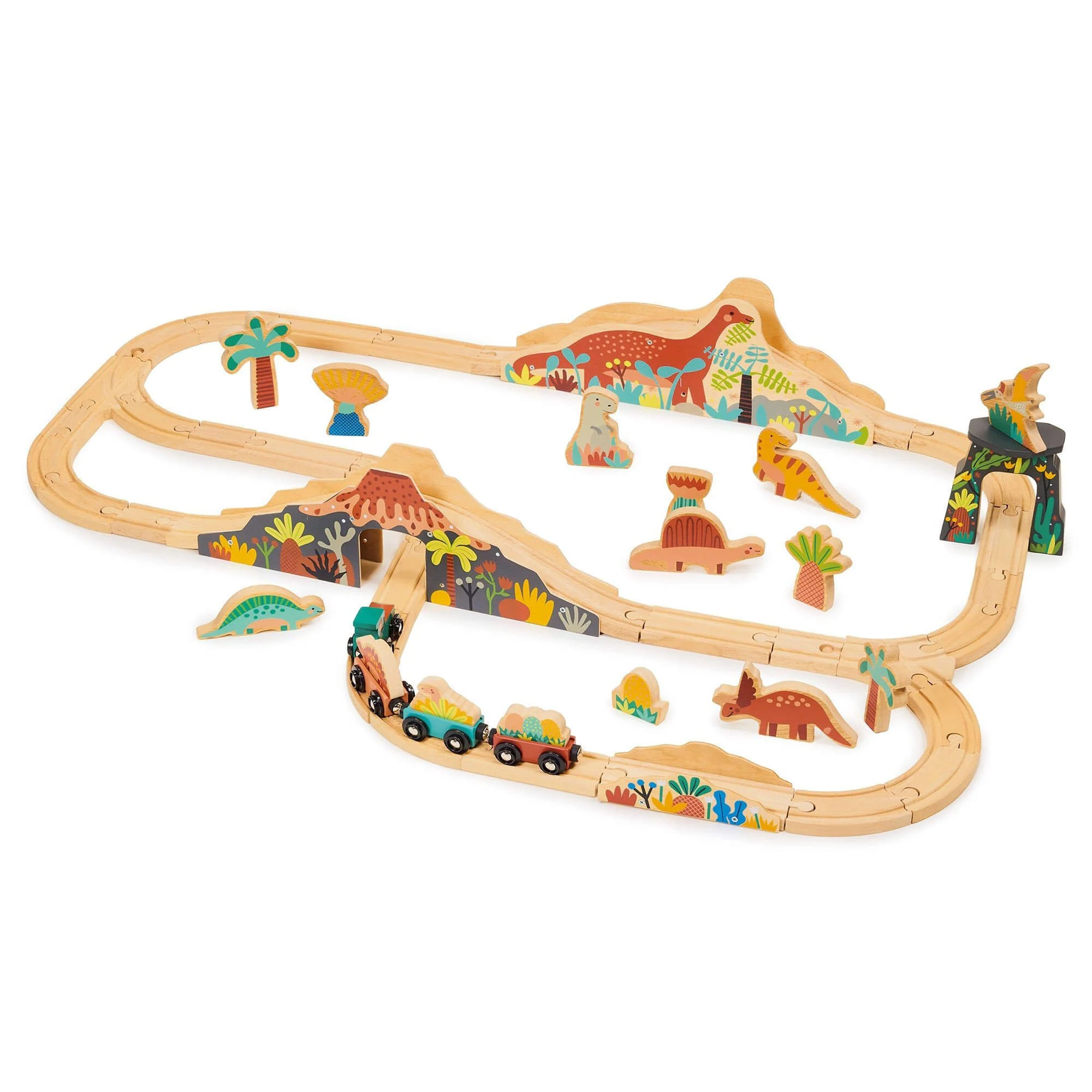 Lost World Dinosaur Railway Set by Mentari Toys
