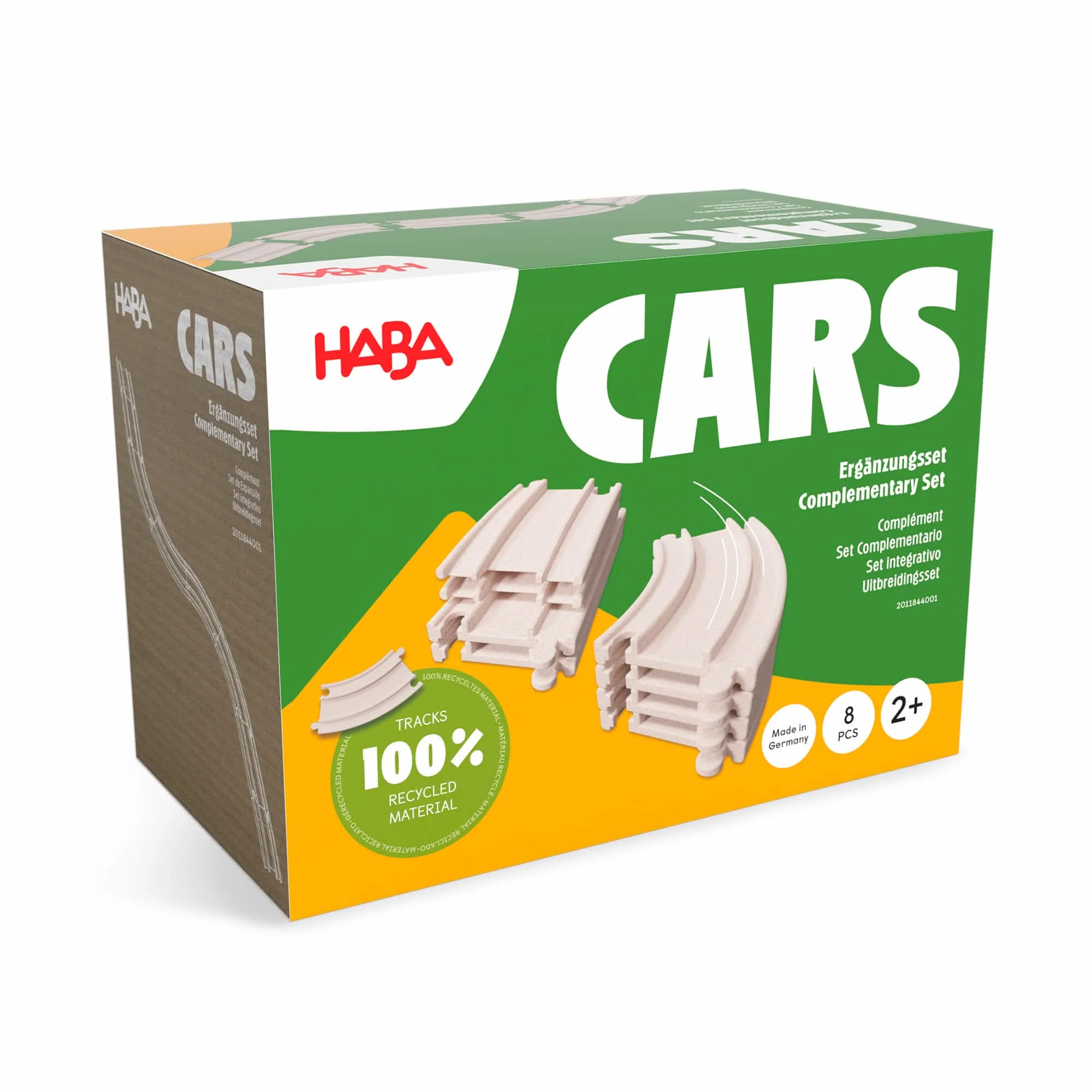 HABA Cars 扩展套装，含弯道、直道和坡道