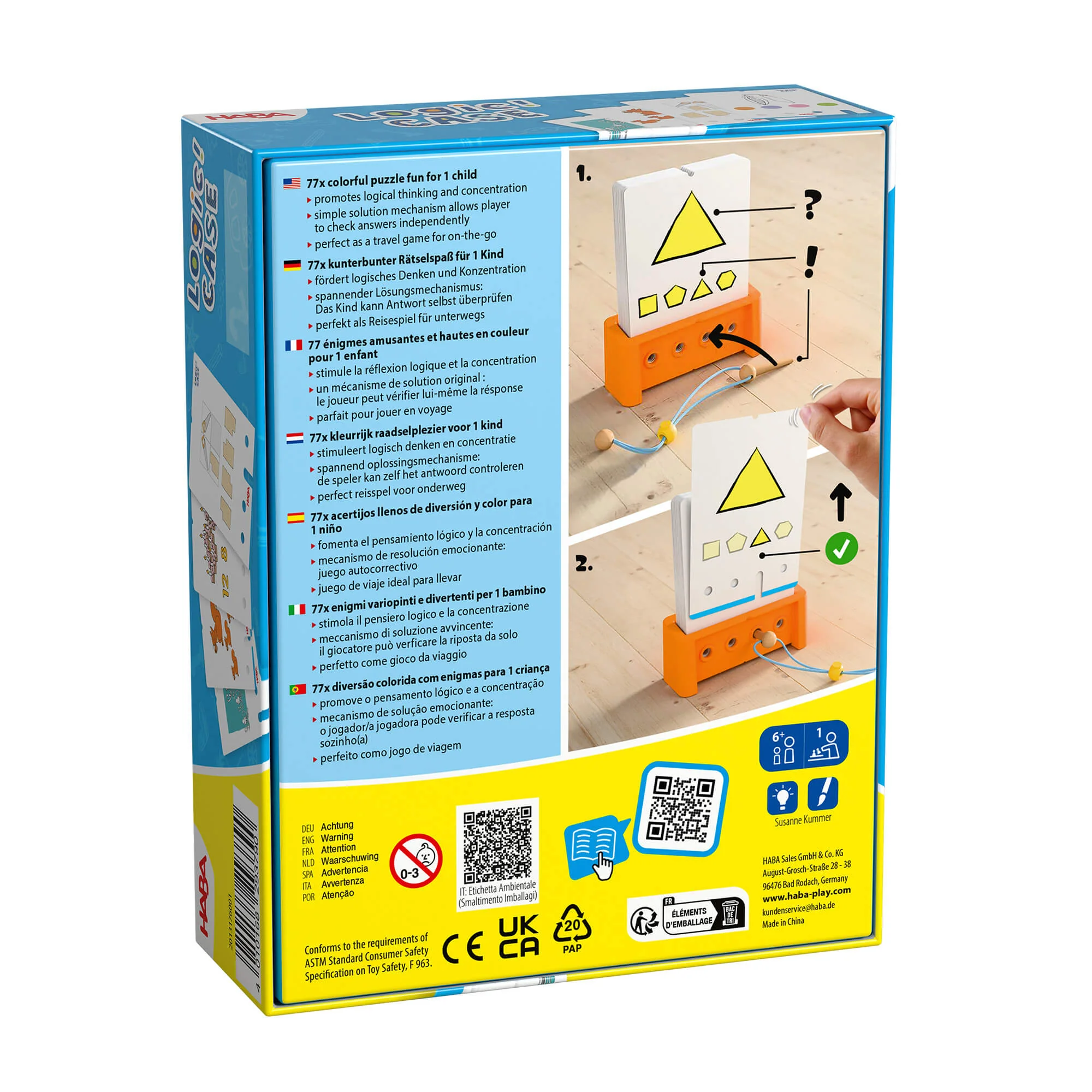 Logic! CASE 6+ Starter Set Visual Puzzle Game for Kids