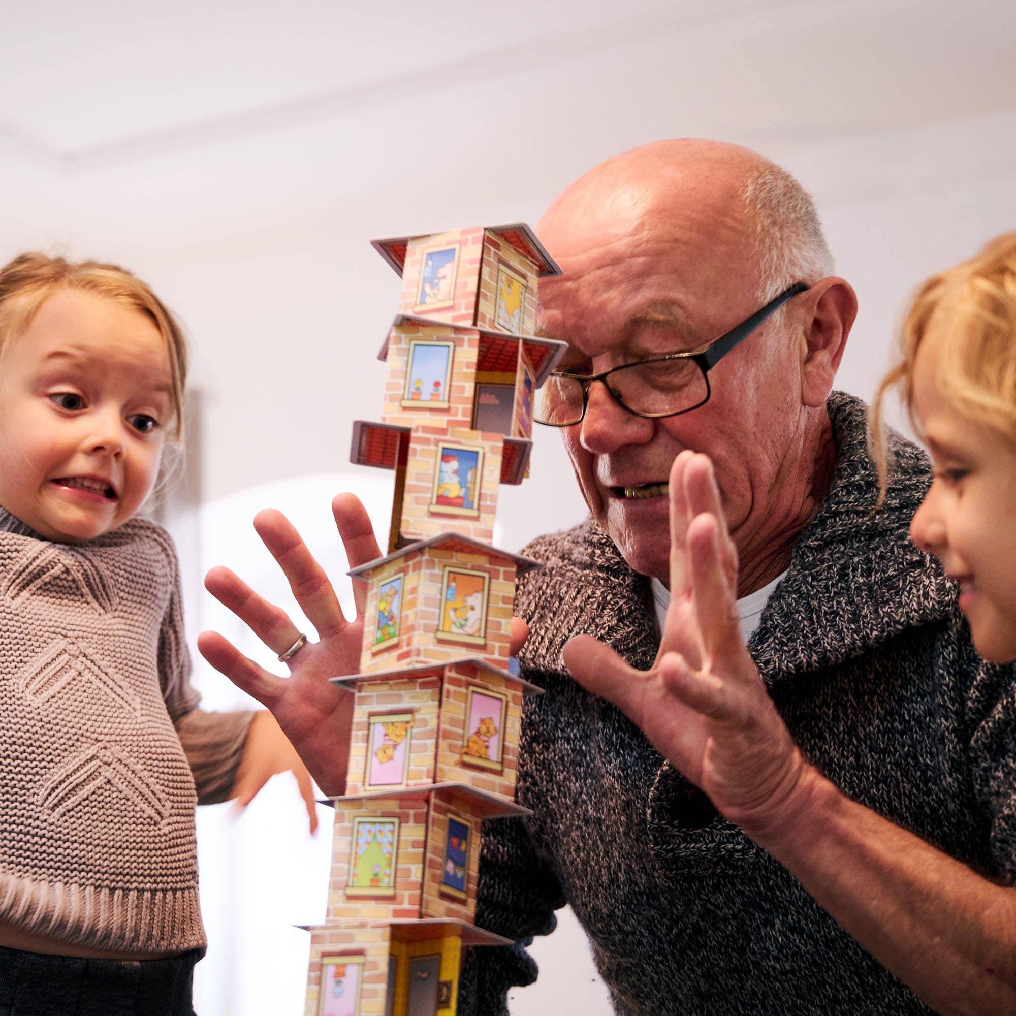 Rhino Hero Stacking Cards Game for Family and Classroom Play