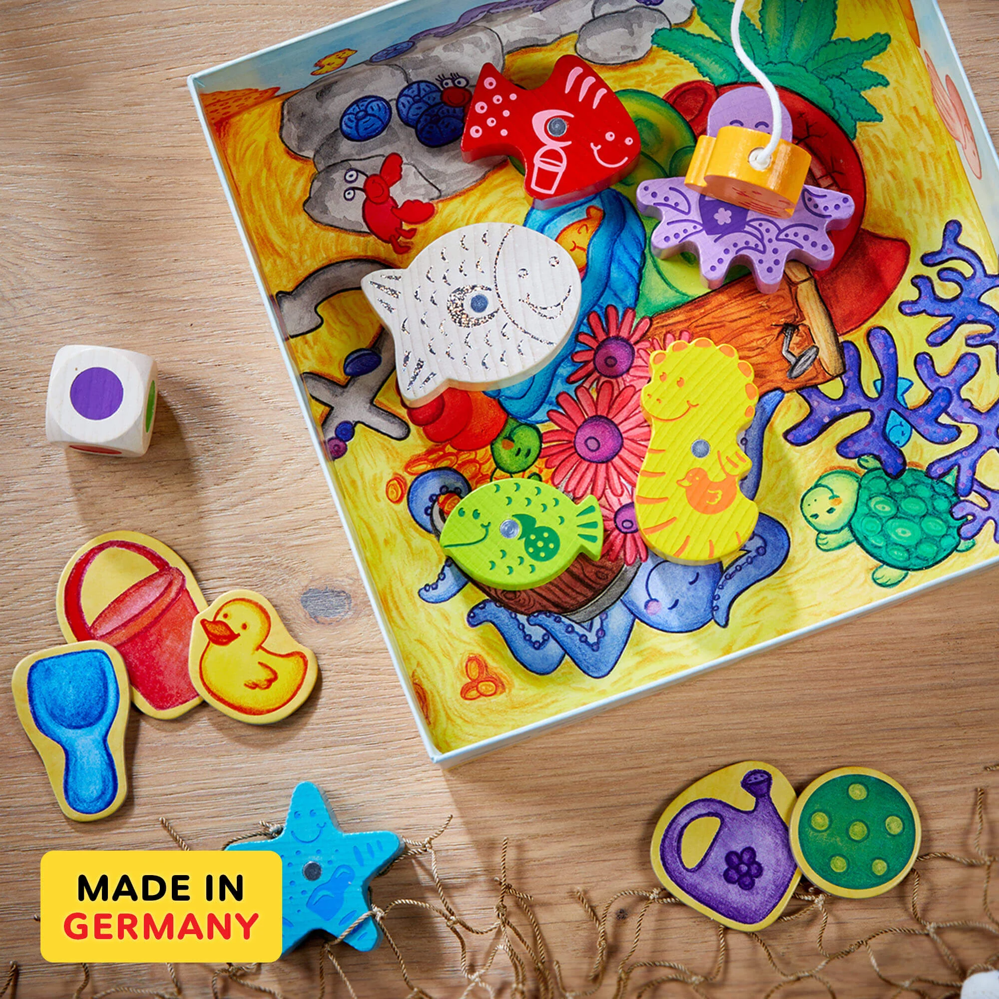 HABA My Very First Games Here, Fishy, Fishy! Magnetic Fishing Game for Toddlers