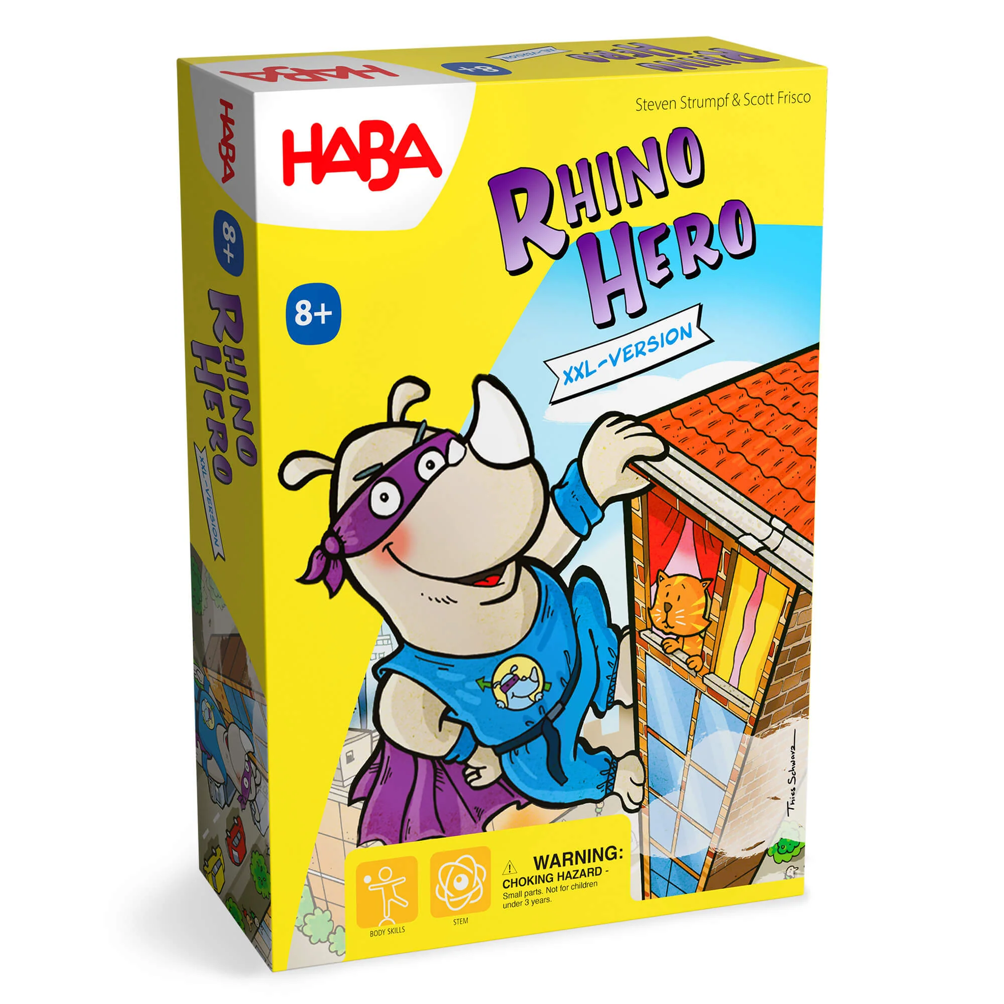 Giant Rhino Hero XXL Stacking Cards Game for Families and Classrooms