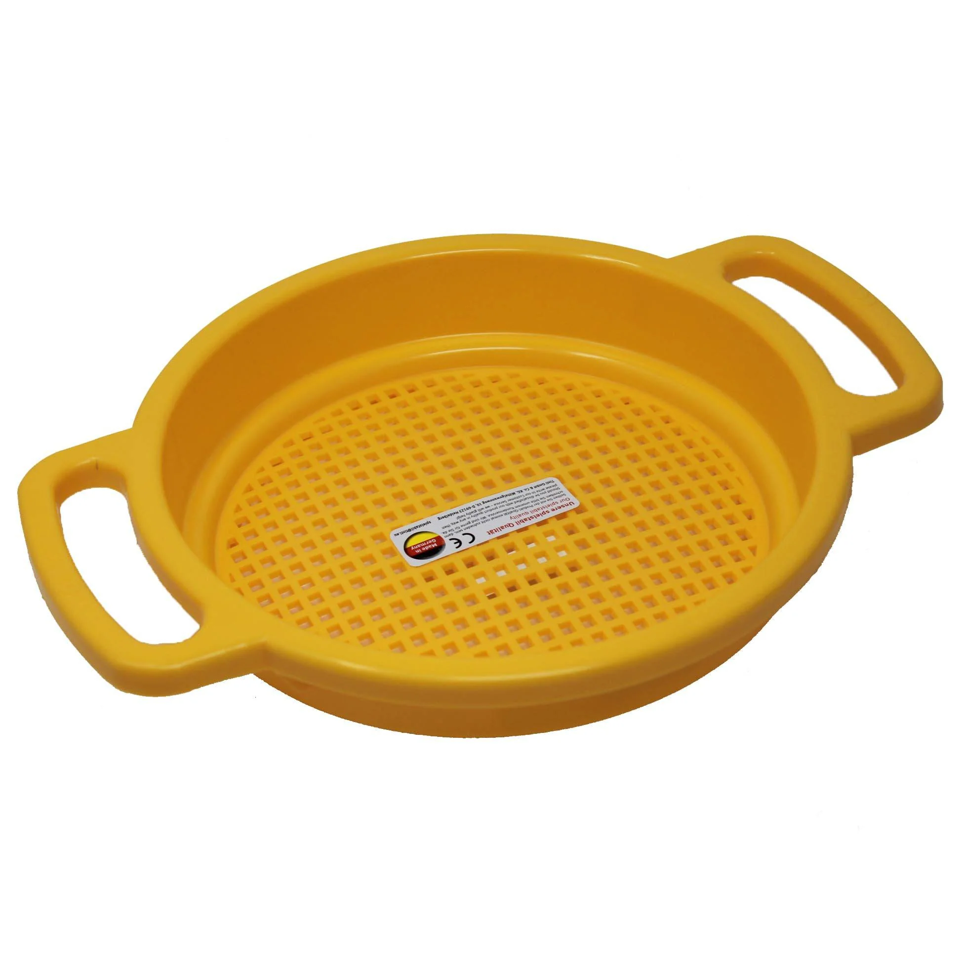 Spielstabil Large Sand Sieve with Easy Grip Handles, Assorted Colors