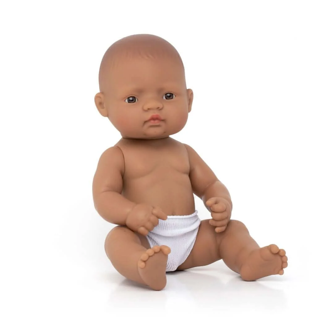 Miniland 仿真男婴娃娃 12 5/8 Inch 软胶材质