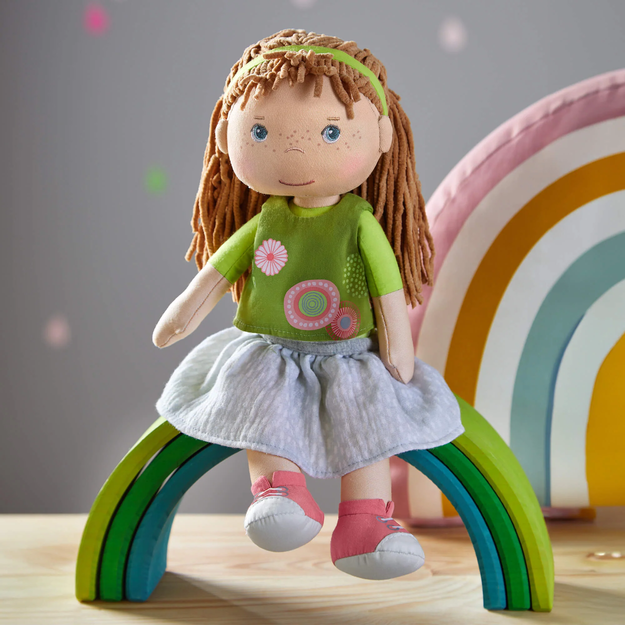 Hedda 12" Soft Doll with Chenille Hair and Removable Outfit